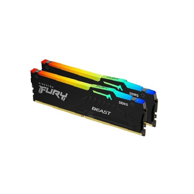 KINGSTON FURY BEAST RGB 16GB (2X8GB) DDR5 5600MHZ CL36 KF556C36BBEAK2/16