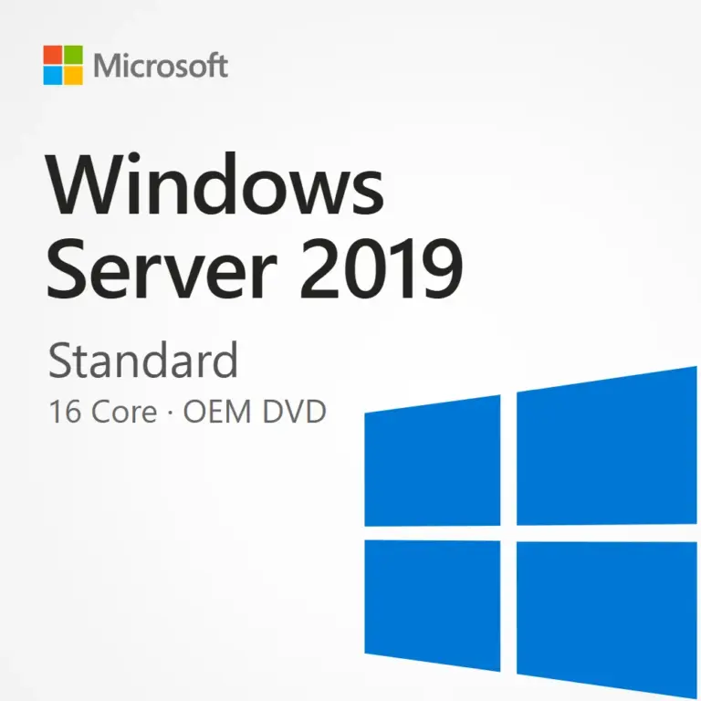 Windows Server 2019 Standard 16 Core x64 English 1pk Dsp OEI DVD P73-07788