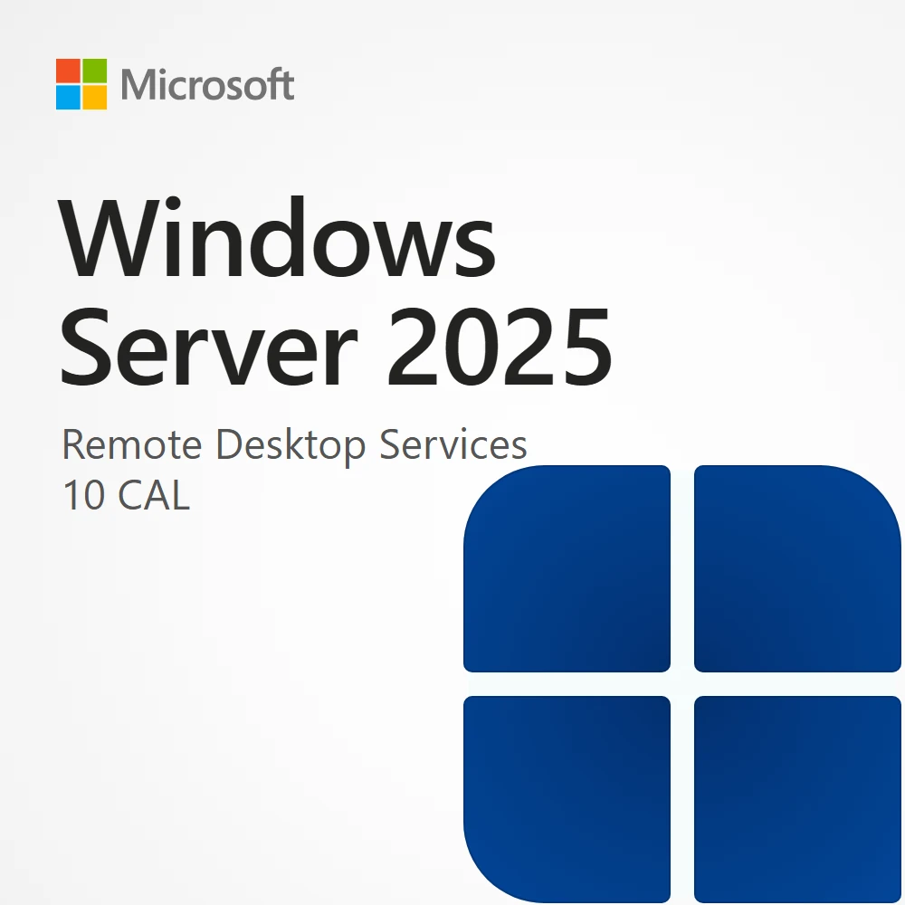 Windows Server 2025 Standard 10 CAL ( RDS) Dijital Lisans Key